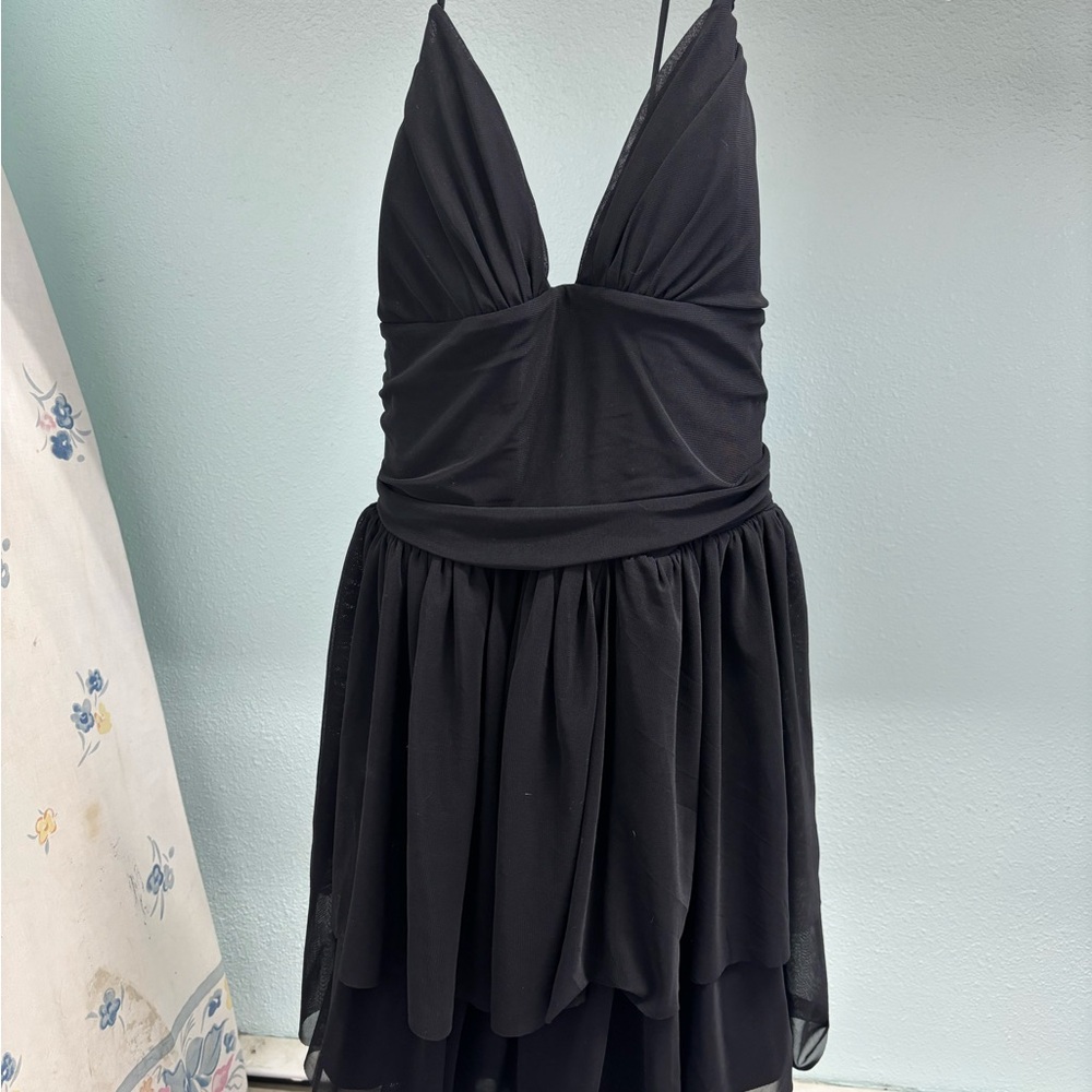 Halara Cute Black Halter Dress